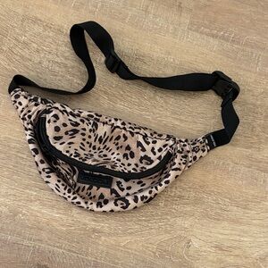 Volcom Tan and Black Animal Print Waist Bag